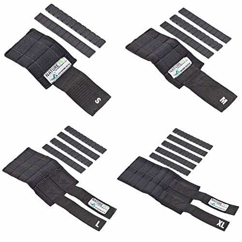 Nature Pet Hund Gewichtsmanschette & Therapiebandage – Muskelaufbau, Reha & Physiotherapie für Hunde | Wasserfest, verstellbar & für Unterwasserlaufband geeignet (XL)