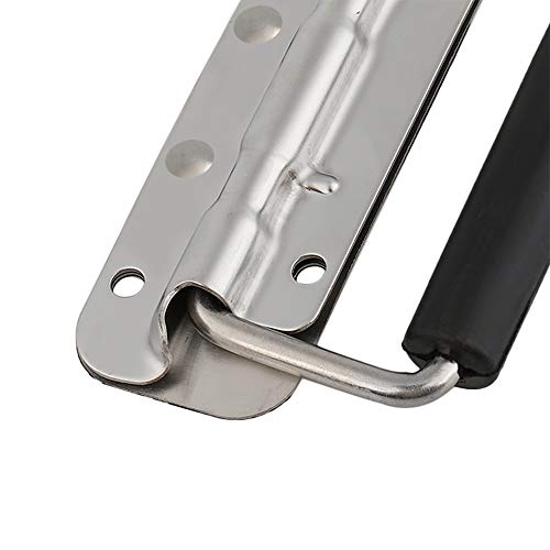 Image of 304 Stainless Steel Handle Spring Loaded Case Folding Handle 2 Pcs 100mm 122mm 140mm for Electric Cabinet Equipment Box Air Box and So On (140mm)