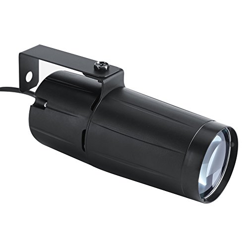 White LED Beam Stage Light, 3W Mini DJ Spotlight Party Lights Effect Beam Pinspot for KTV Bar Party