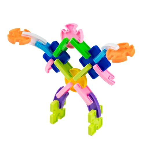Image of RATNA'S Build-N-Play Construction Set, 160 Colorful Interlocking Pieces, Creative Learning STEM Toy to Make Multiple Structures & Objects, Educational Building Blocks for Kids 3+ Years