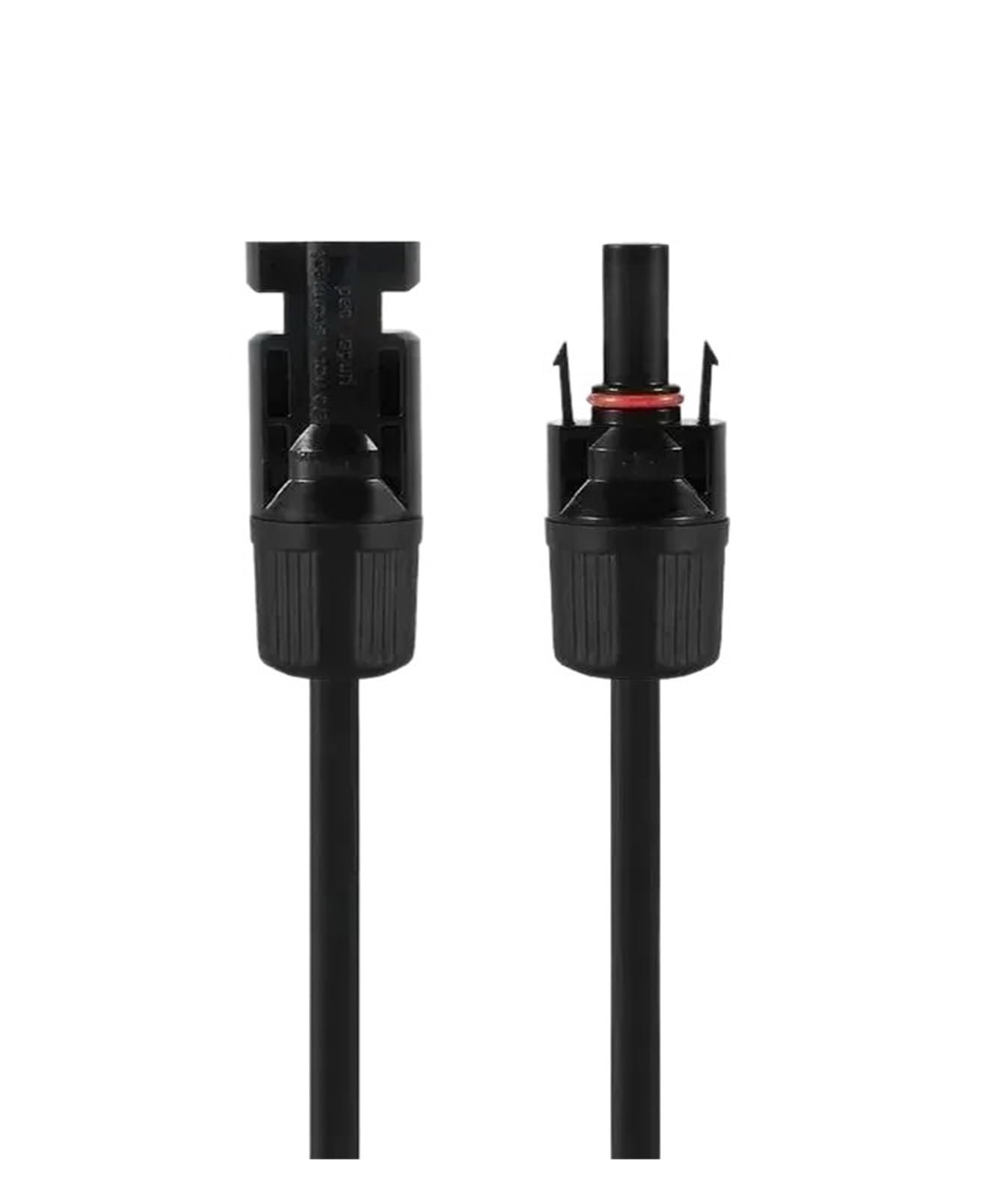 Wtyczka i gniazda z kablem, kabel solarny, czerwony, czarny, kabel elektryczny 1/2/3/4/5 m 10 12 14 AWG kabel przyłączeniowy do instalacji fotowoltaicznych na zewnątrz (2 m, 2,5 mm2-14AWG)