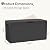 MAIUSCOLI Waterproof Outdoor Storage Box, 125 Gallon Lockable Deck Box, UV-Resistant Outside Storage Bin with Hydraulic Lid for Patio Furniture, Cushion Organizer, Garden Tool, Pool Accessories, Black