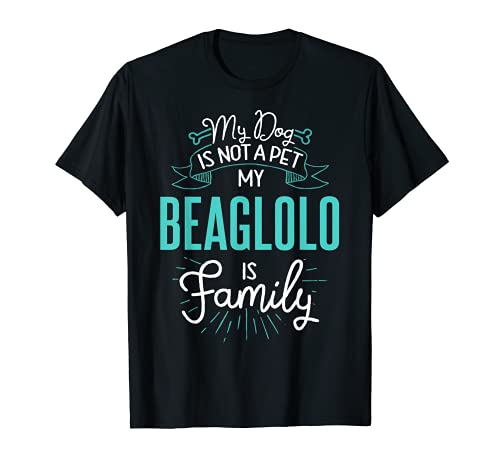 Cute Beaglolo Design Family Dog Giftn T-Shirt, Black