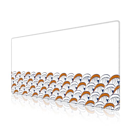 Tapis de bureau LL-COEUR motif vague pour sublimer votre espace setup