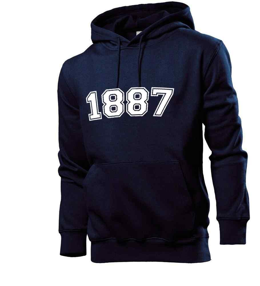 1887 męska bluza z kapturem rozpinana, grantowy, L