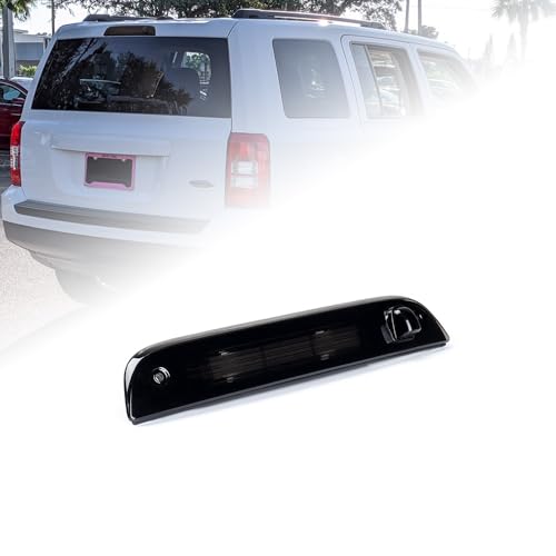 Astra Depot Center High Mount Stop Light 923-139 6-LED 3rd Brake Light For Patriot 2007-2017 5116236AB, 5116236AC, 5116236AD, 5116236AE, 5116236AF, 5116236AG (Smoked Lens)