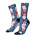 XZDZDX Witching Hourhappy Polyester Mid-Calf Socks 2 Black-2 for Unisex - Skin-Friendly Elastic Fashion Crew Socks