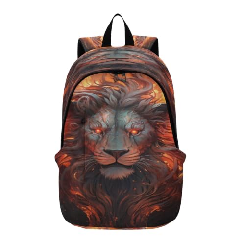 Sac à dos ordinateur portable lion cool pour garçon et femme