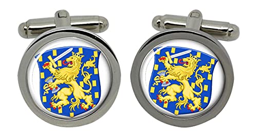 Gift Shop Holländisch Wappen Manschettenknöpfe in Chrom Kiste