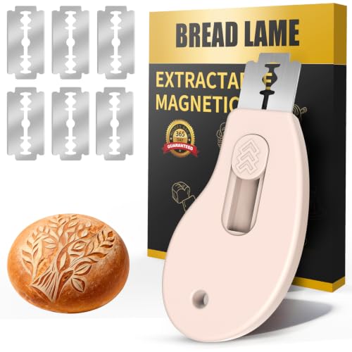 KacNacPro Bread Lame Sourdough Scoring Tool, Extractable & Magnetic Bread Scoring Tool, Bread Scoring Knife for Sourdough Bread Baking, Bread Scorer Tool with 5 Replaceable Razor Blades - image 1