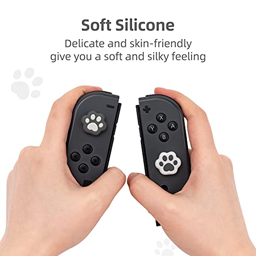 Geekshare Peças Tampas De Aperto De Polegar Em Forma De Pata De Gato, Capa De Joystick De Silicone M