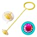 WINIAER Swinging Skip Ball, giocattolo per saltare alla caviglia per adulti e bambini, corda per saltare atletica giocattolo cinque colori (giallo)