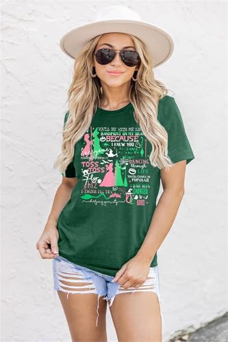 Musical Shirt for Women Witch and Princess T Shirt Changed for Good Tee Musical Movie Short Sleeve Tops3