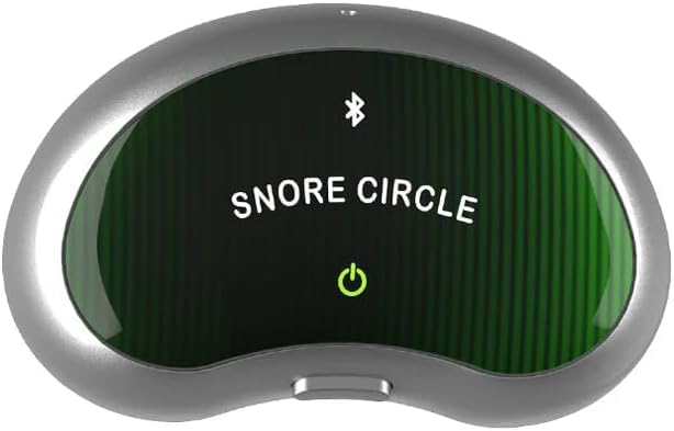 Snore Circle YA4300 Anti-Snoring Device, Smart Throat Sleep Aid with Bluetooth, APP-Based Sleep...