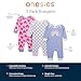 Onesies Brand Baby Unisex 3-Pack Cotton Romper – Soft Lap Shoulder One-Pieces with Leg Snaps for Easy Changes and All-Day Comfort, Rainbows and Hearts, 24 Months