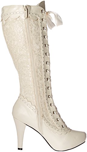 Ellie Shoes Women's 414-Mary Boot, White, 8 M Us #TOP5