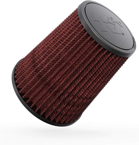 Image of K&N High-Flow Original Lifetime Universal Clamp-On Air Filter: High Performance, Premium, Washable: Flange Diameter: 4 In, Filter Height: 7 In, Flange Length: 0.625 In, Shape: Round Tapered, RF-1015