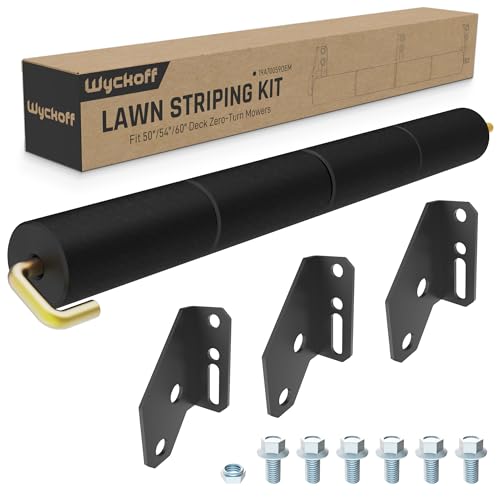 Wyckoff 19A70059OEM Lawn Striping Kit for 50'/54'/60' Deck Zero-Turn Mowers, Compatible with Cub Cadet ZT1/ZT2/ZT3, Troy-Bilt Mustang Z Series & More, Professional Grass Roller System
