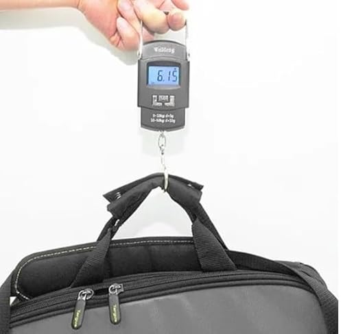 Balança Digital Portátil de Mão Com Gancho Pesa Mala Bagagem Pesca Até 50kg - Loja Roccamare