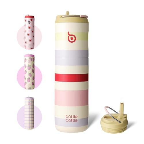 Bottle Bottle Stainless Steel Water Bottle 700ml with Straw 