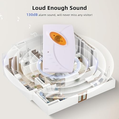 Image of Wireless Doorbell | Battery Powered Long-Range Door Chime with Various Ringtones | Ideal for Home, Office, Shop Us (Multi design)