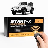 Start-X Remote Starter Kit for Jeep Wrangler Key Start 2007-2018 || Plug & Play || 3X Lock to R.S. || 10 Minute Install || Compatible with 2007 2008 2009 2010 2011 2012 2013 2014 2015 2016 2017 2018