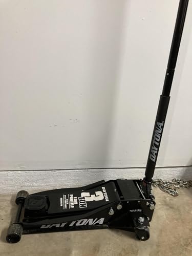 3 ton Steel Heavy Duty Low Profile Floor Jack with Rapid Pump - Black