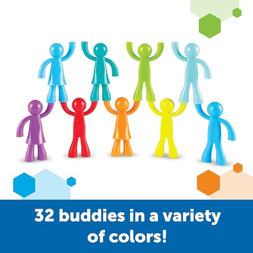 Learning Resources Buddy Builders,32 Pieces, Ages 3+, Fine Motor, Hand Eye Coordination Toy, Fine Motor Skills,Social Emotional Learning Toys - Image 6