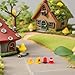 KESYOO Mini Traffic Signs Toy 40 Pieces Micro Landscape Accessories in Resin Safety Cones and Signs for Educational Games and Dioramas Decoration Ideal for