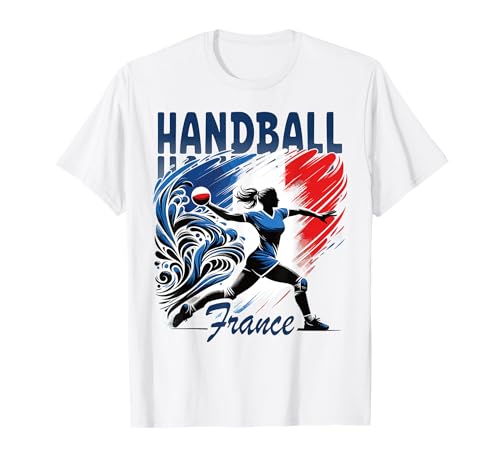 Handballeuse Supporter Français Coq Passion Handball Féminin T-Shirt