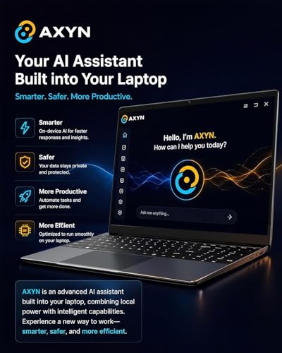 Image of 15.6'' AI Laptop with Office 365 12GB RAM 256GB SSD Win 11 Laptops