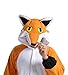 dressfan Pijamas de Animales Zorro Disfraces de Cosplay Adulto Unisex Zorro Pijamas...