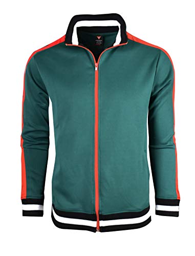 Image of SCREENSHOT-TRACK JACKET Mens Urban Hip Hop Premium Track Jacket - Slim Fit Side Taping Sportswear Urbanwear Streetwear Top
