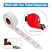 KOQICALL Deli Number Take-a-Ticket 5 Rolls of 2-Digits Pull Tab for K-T Dispenser 3000 Roll 00-99 White