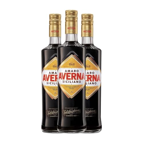 Licores Averna Amaro 70 cl (Caja de 3 Botellas de 70 cl)