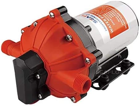 LIGHTEU®, Seaflo 12 V DC 5,5 GPM 60 PSI Seria 55 Membranowa pompa ciśnieniowa do przyczep kempingowych do łodzi morskich
