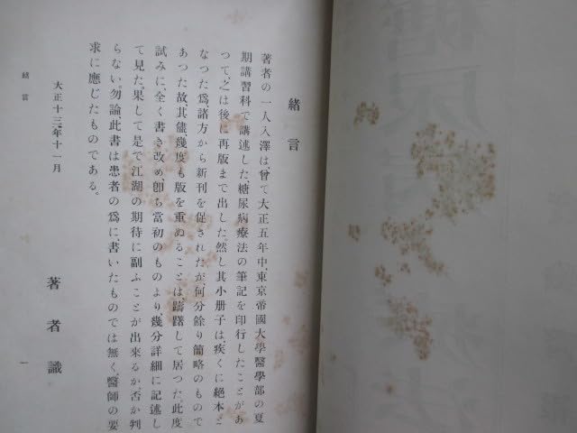 Amazon.co.jp: 西洋医学入沢達吉＆今村明光糖尿病ノ療法大正13実験医