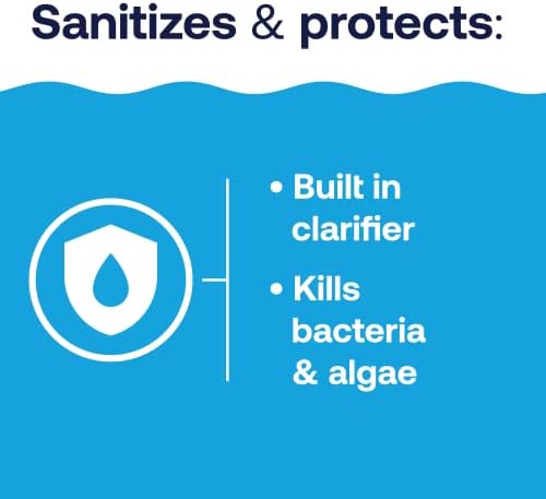 HTH 42049 Pool Care 1" Chlorine Tabs, Swimming Pool Sanitizer with Added Clarifier - Eliminates Bacteria & Algae, Makes Water Clean & Crystal Clear, Sanitizes & Protects - Slow Dissolving, 1.5 lbs - View 5