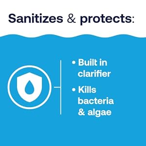 HTH 42052W Pool Care 3" Chlorine Tabs Advanced, Individually Wrapped Tablets - Swimming Pool Sanitizer with Clarifier & Algaecide, Destroys Bacteria & Algae, Delivers Clear Water All Season, 5 lbs HTH 42052W Pool Care 3 Chlorine Tabs Advanced Individually Wrapped Tablets Swimming Pool Sanitizer with Clarifier Algaecide Destroys Bacteria Algae Delivers Clear Water All Season 5 lbs