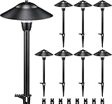 SUNVIE LED Landscape Lights Low Voltage Pathway Lights 3W 12-24V Landscape Lighting Aluminum Landsca