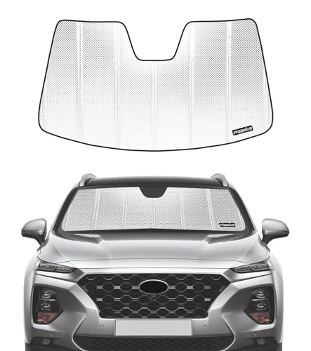 Pigenius Windshield Sun Shade for Hyundai Santa Fe 2019-2023. Reflective Aluminum Film Front Window...
