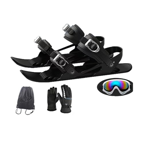 Materiali di alta qualità: realizzati in ABS, nylon e lega di alluminio ad alta resistenza, i nostri sci Snowblades corti Snowskates offrono durata e prestazioni affidabili. Progettati for curve facili, equilibrio e scorrevolezza fluida in entrambe le direzioni sulla neve.