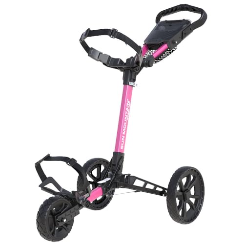 Sun Mountain Ridgeline 3 Golf Push Cart - Pink