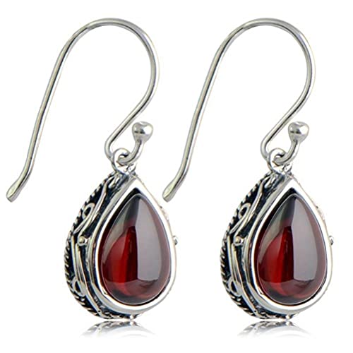 Boucles d'oreilles agate verte incrustée et design thaïlandais haut de gamme