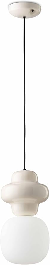 Generico Moderne hanglamp van keramiek en glas, 1 lamp voor woonkamer, eetkamer, woonkamer, slaapkamer, kinderkamer FLR-146