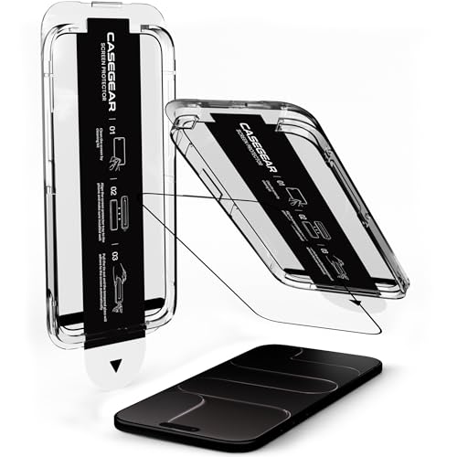 Image of CASEGEAR Impact Pro Screen Protector Compatible With iPhone Air | Unbreakable Protection | Complete Coverage Tempered Glass | Easy Installation Kit