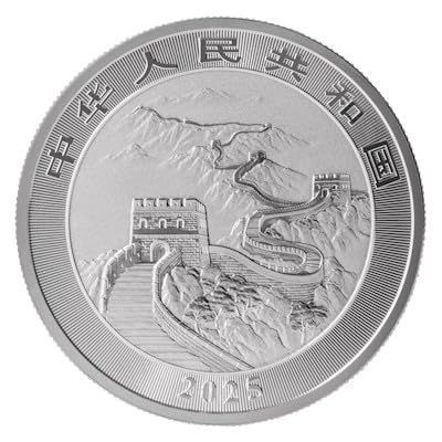 1 unze Silbermünze China - Drache/Dragon 2025 - Tang Dynasty & Grosse Mauer - 1 Oz Silber silver coin - Neue Anlagemünzenserie ! Die erste offizielle Silber Bullionmünze aus China!