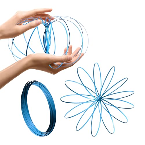 Glow in The Dark Magic Flow Ring Kinetic Spring Toy -...