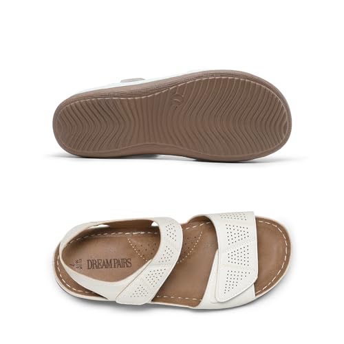 Image of DREAM PAIRS Women's Comfortable Dressy Flats Sandals Open Toe One Band Casual Walking Sandals for Summer