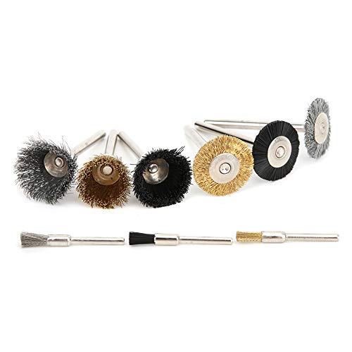 Image of 18pcs Aluminum Wire Wheel Cup Brush Polishing Set for Electric GrinderTool
